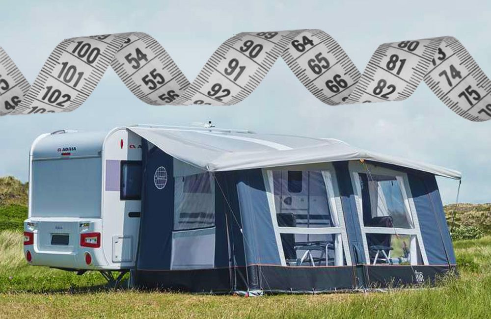 Omloopmaat caravan meten
