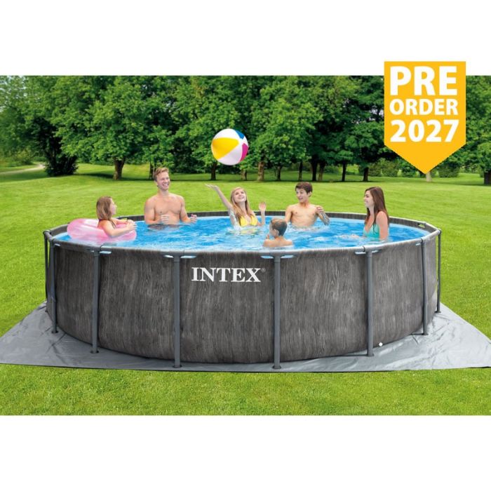 Intex Greywood Prism Frame Pool zwembad Ø 457 x 122 cm SET 26742GN PRE-ORDER 2027