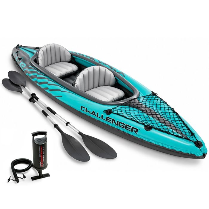 Intex CHALLENGER K2 KAYAK 66306NP met peddels en handpomp