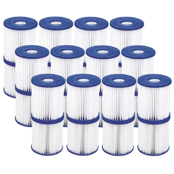 BESTWAY Filtercartridge I  (D. 8 cm x H 9 cm) Value pack 12x 2 st