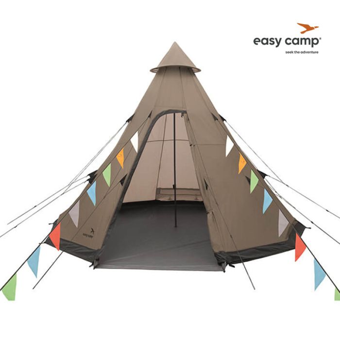 EasyCamp 120381 moonlight tipi tent ruime groepstent compleet geleverd met vlaggenlijn