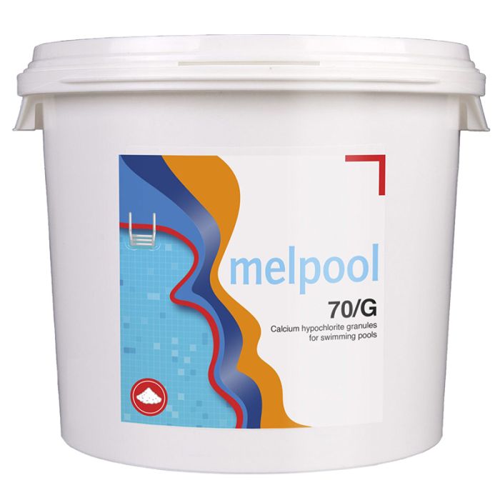 Melpool 70G 10 Kg. ONGESTABILISEERD Chloor Calciumhypochloriet