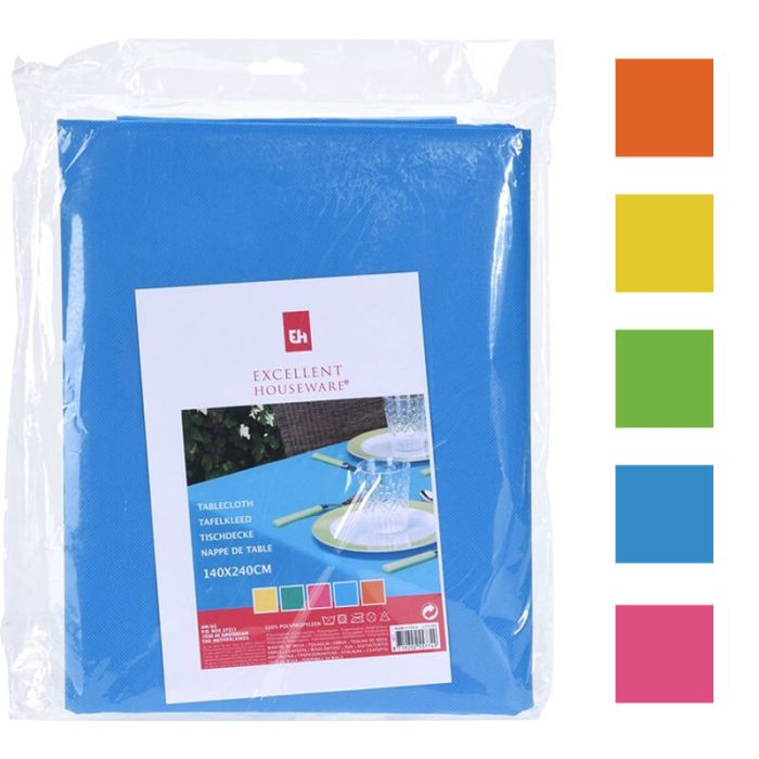 Polypropyleen tafelkleed verkrijgbaar in verschillende kleuren.