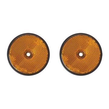 ProPlus reflector oranje 60mm schroefbevestiging 2 stuks in blister