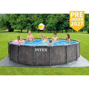 Intex Greywood Prism Frame Pool zwembad Ø 457 x 122 cm SET 26742GN PRE-ORDER 2027