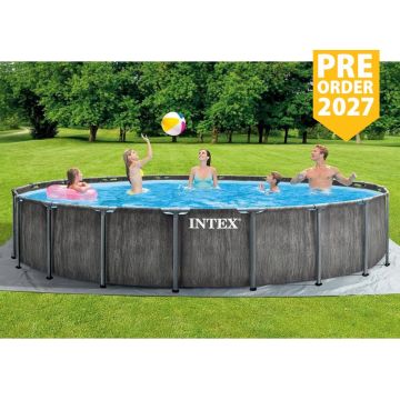 Intex Greywood Prism Frame Pool zwembad SET Ø 549 x 122 cm 26744GN PRE ORDER