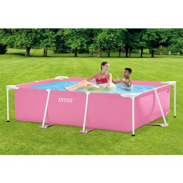 Intex Metal Frame Pool 220 x 150 x 60 cm Roze 28266NP