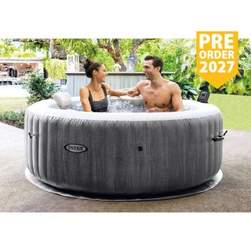 PRE-ORDER 2027! Bestel nu al jouw 4-persoons Intex PureSpa Greywood Deluxe.