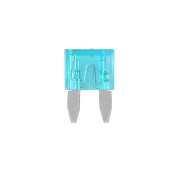 Steekzekeringen mini 15A blauw 6 stuks in blister