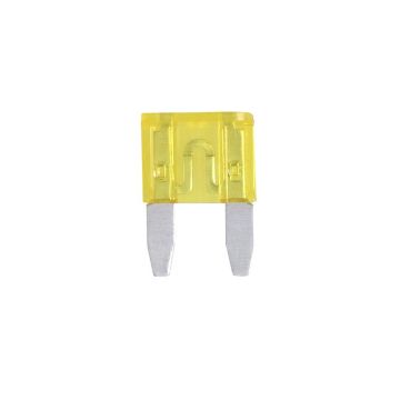 Steekzekeringen mini 20A geel 6 stuks in blister