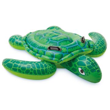 Intex schildpad Ride-On 150 cm 57524NP; opblaasbare schildpad voor in het zwembad voorzien van twee stevige handgrepen