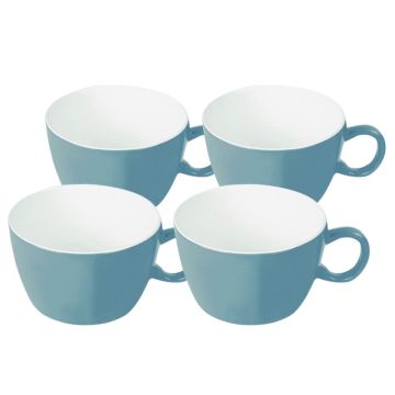 Bo-Camp soepkom 100% Melamine Two-Tone blauw 4st. 6181556