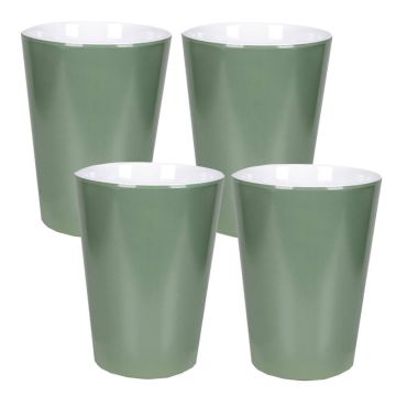 Bo-Camp beker 100% Melamine Two-Tone groen 4st. 6181578