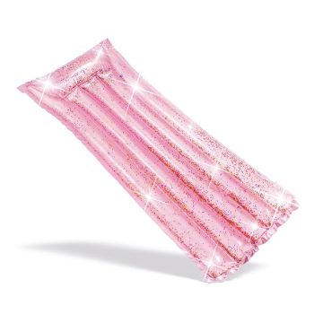 glitter luchtbed voor in het zwembad