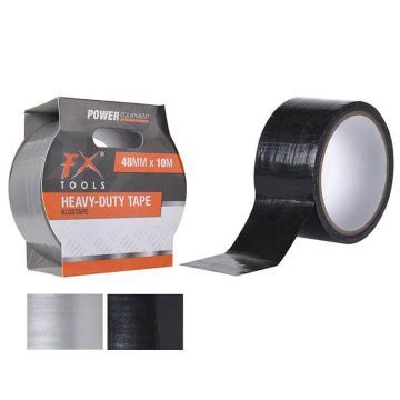 FX Heavy Duty klustape is verkrijgbaar in de zwart en zilvergrijs