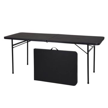 Redcliffs vouwtafel 182 x 76cm zwart