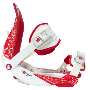 Atomic Zombie White Snowboard Binding