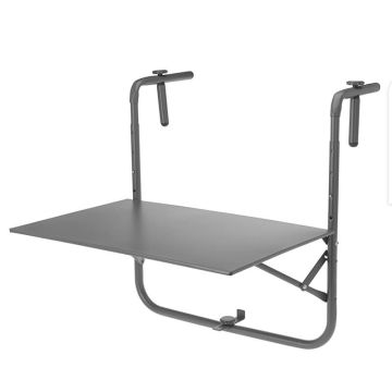 Balkontafel metaal donkergrijs