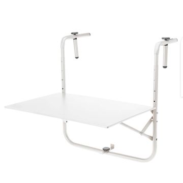 Balkontafel metaal wit