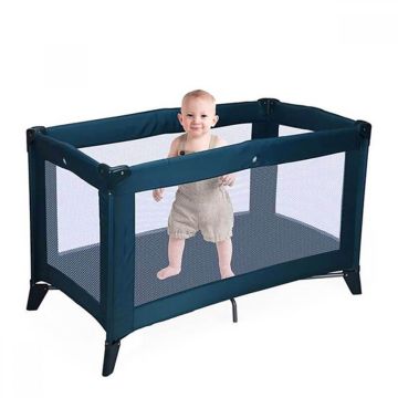 Kindercampingbed blauw