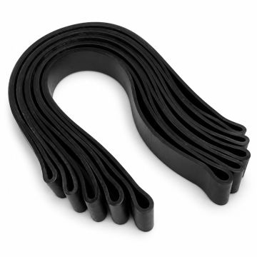 zwart rubber bevestigingslussen > spanrubbers. formaat: 35x2cm 5stuks