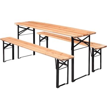 Biertafel met banken