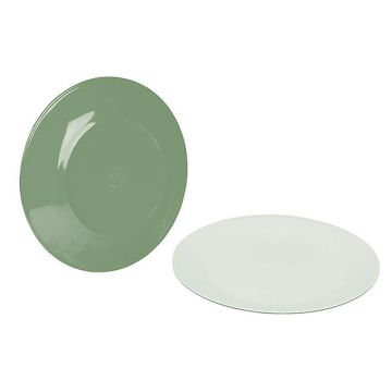 Bo-Camp Dinerbord melamine 2-tone-Groen