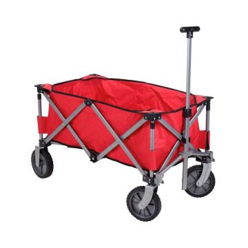 Bolderkar vouwbaar rood - 90X49X58CM