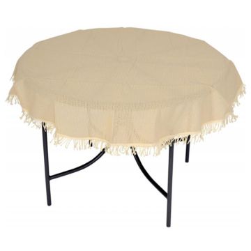 Rond tafelkleed beige Ø160cm