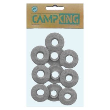 Campking 10 zeilkous plastic grijs 