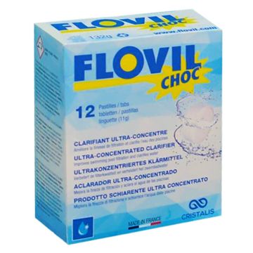 verpakking met 12 flovil vloc tabletten