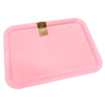 Pastel roze dienblad van bamboo Fiber