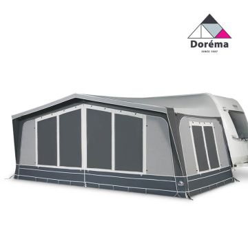 Doréma Diamond XL270 DeLuxe voortent met afsluitbare raamflappen