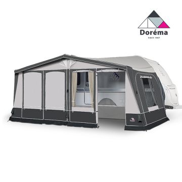 Doréma Horizon Air De Luxe voortent met afsluitbare raamkleppen