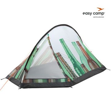Easy Camp 2-persoons lichtgewicht festival tent met ludieke fotoprint