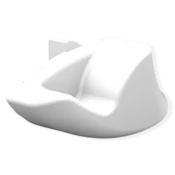 Rechter eindkap voor Fiamma lead rail in Polar White. Kunststof uitvoering voor nette afwerking en bescherming van de rail.