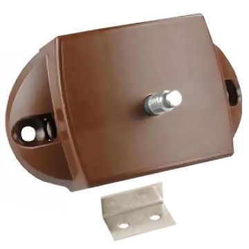 Fjord Toiletdrukknopslot bruin spanjolet+plaat