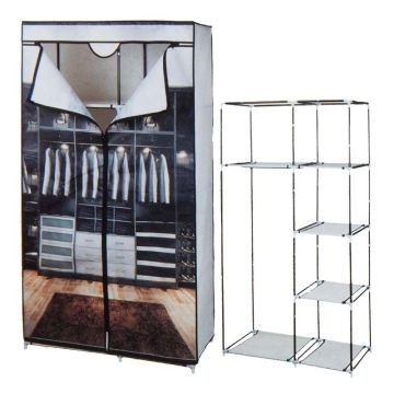 garderobekast met print 160cm