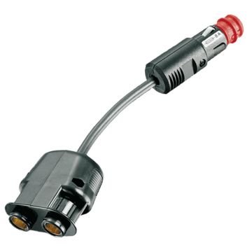 12V tweeweg adapter met zekering