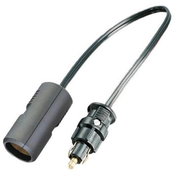 12V adapterkabel met standaard stekker  > contra groot