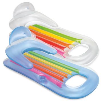 Intex King Kool luchtbed 58802EU verkrijgbaar in transparant blauw en wit