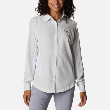 Columbia Titan Pass™ Irico LS shirt |♀| White Heather | maat: S