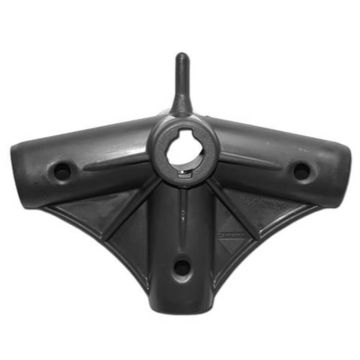 Nylon Isabella frame koppelstuk: midden kruis. Geschikt voor tentmaat/framemaat G19 tot G22 Standard.