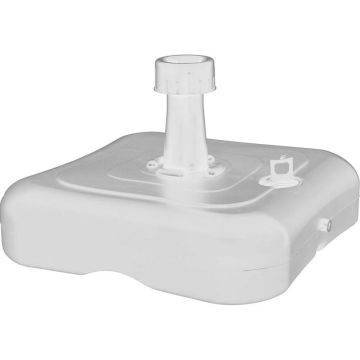 Parasolvoet kunststof vulbaar 10 ltr wit 