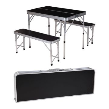 campingset tafel en banken