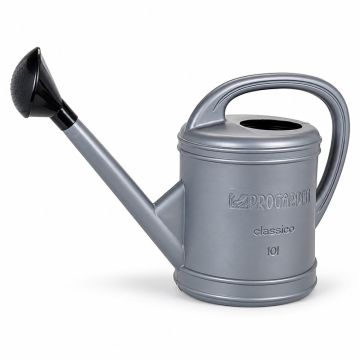 een zilverkleurige plantengieter kopen met een waterinhoud van 10 liter