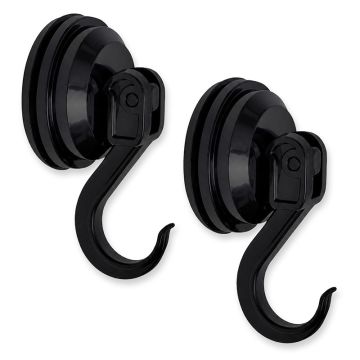 ProPlus Ophanghaak met zuignap zwart 6kg set van 2 stuks