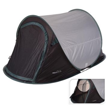 Redcliffs pop-up tent 220 x 120 x 95 cm zwart/zilvergrijs