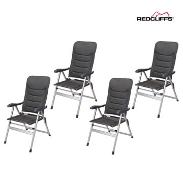 4 x Redcliffs Campingstoel 76 X 57 X 118 CM set
