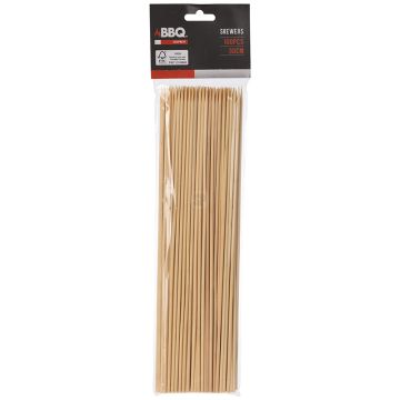 pakje 100 houten satestokjes met een lengte van 30 cm